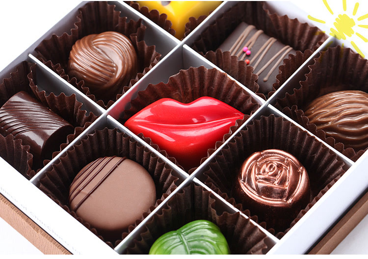 【情人节专享 】巧克巧蔻巧克力9粒手工定制情人节礼物